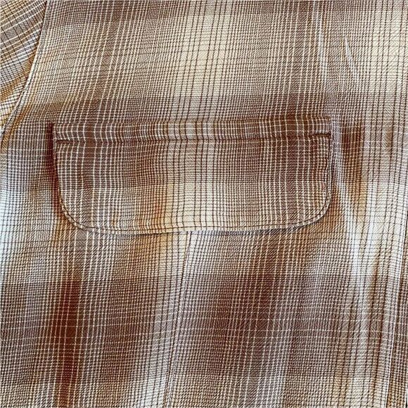 Vintage 90s InWear Brown Checked Jacket - Picture 10 of 11
